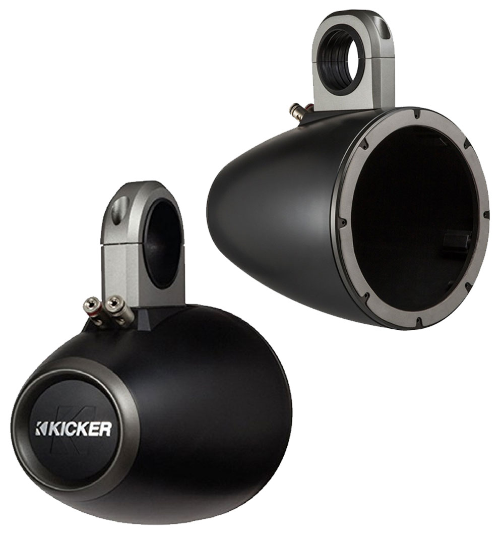 Kicker Marine Audio 4Ch Speaker Boat Amp w/ 1/2" LED Light Boat