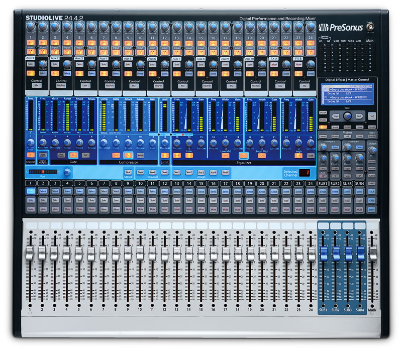 PreSonus StudioLive 24.4.2 24 x 4 x 2 Performance and Recording Digital