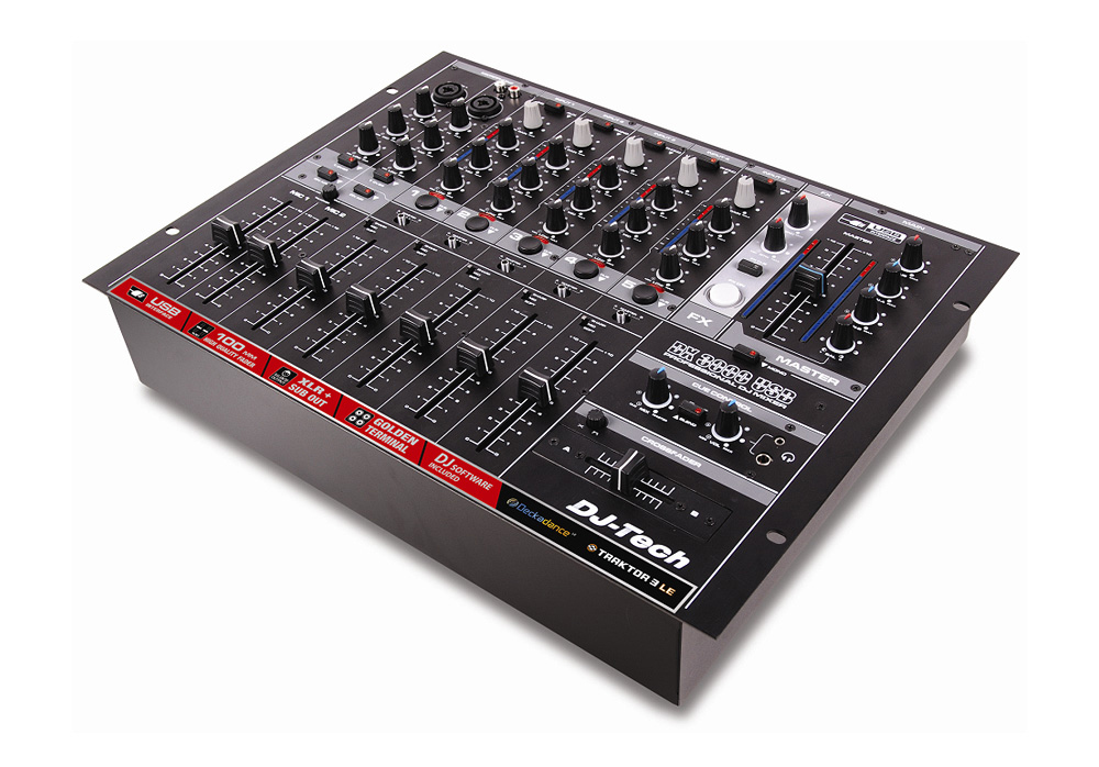 DJ Tech DX 3000 USB Professional 7Channel Ultralow Noise DJ Mixer