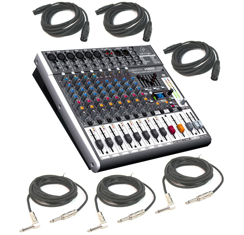 Behringer X1222USB Pro Audio DJ 12 Channel USB Interface Mixer with (3