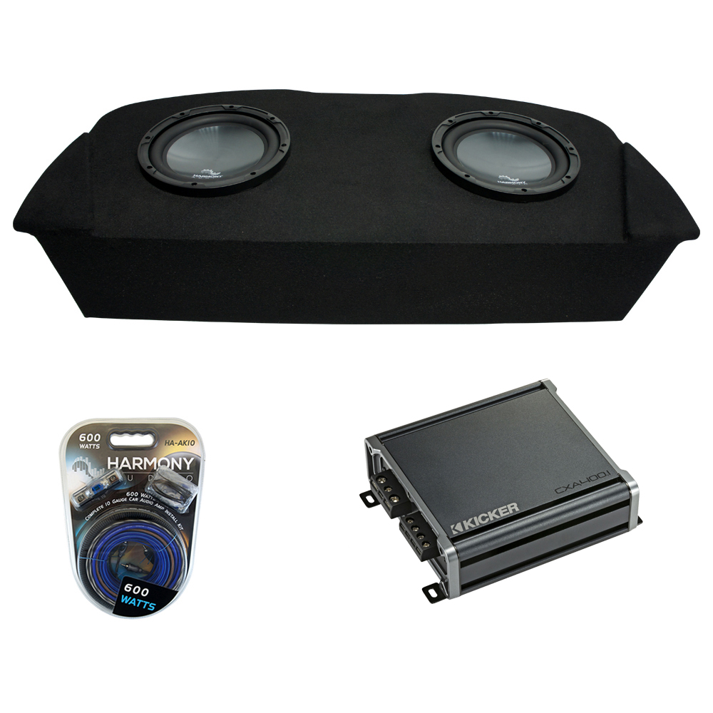 Compatible with 2003-2008 Nissan 350Z Coupe Hatch Fit Harmony R124 Dual 12 Sub Box Enclosure 