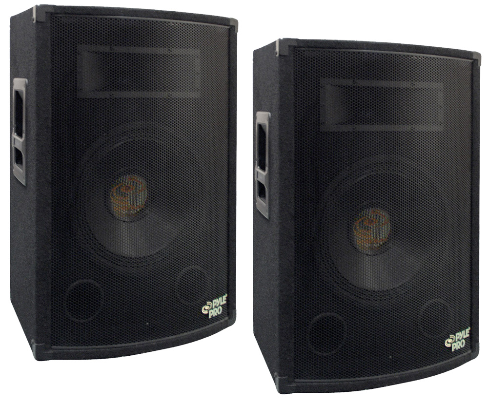 Pyle Pro Audio (2) PADH1579 DJ Passive 1600 Watts 2 Way 15