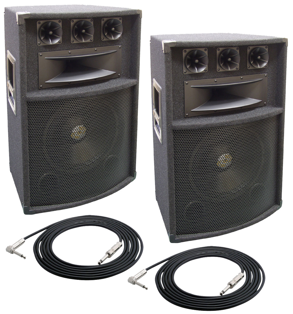 Pyle Pro Audio (2) PADH1289 DJ Passive 1200 Watts 5 Way 12