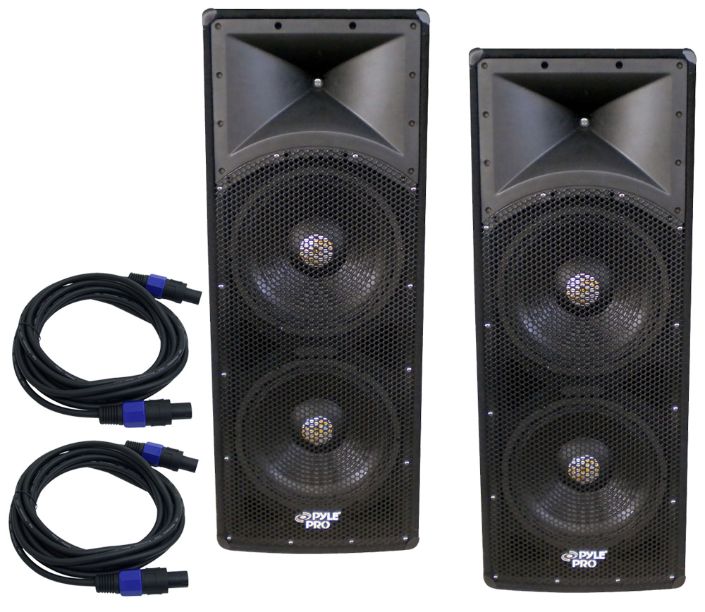 rcf dual 15 dj cabinet