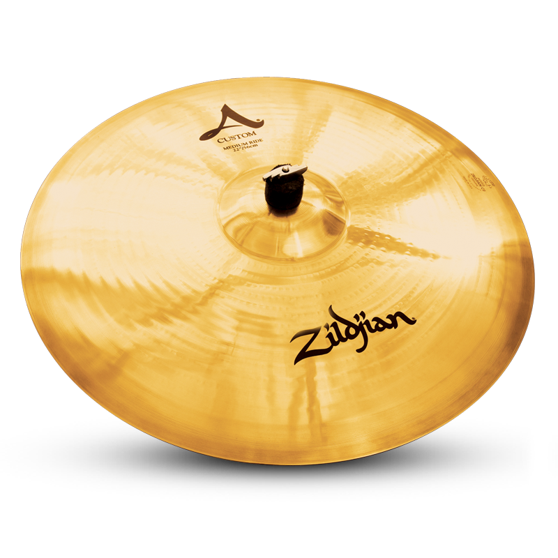 Zildjian 22" A Custom Medium Ride Drumset Cymbal with Mid to High Pitch A20523 - Used