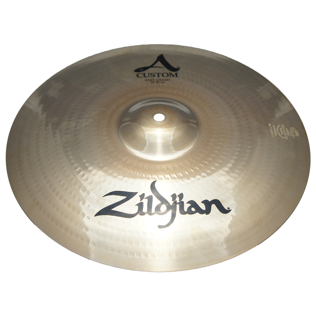 Zildjian 14" A Custom Fast Crash Cast Bronze Cymbal with Mid to High Pitch A20536