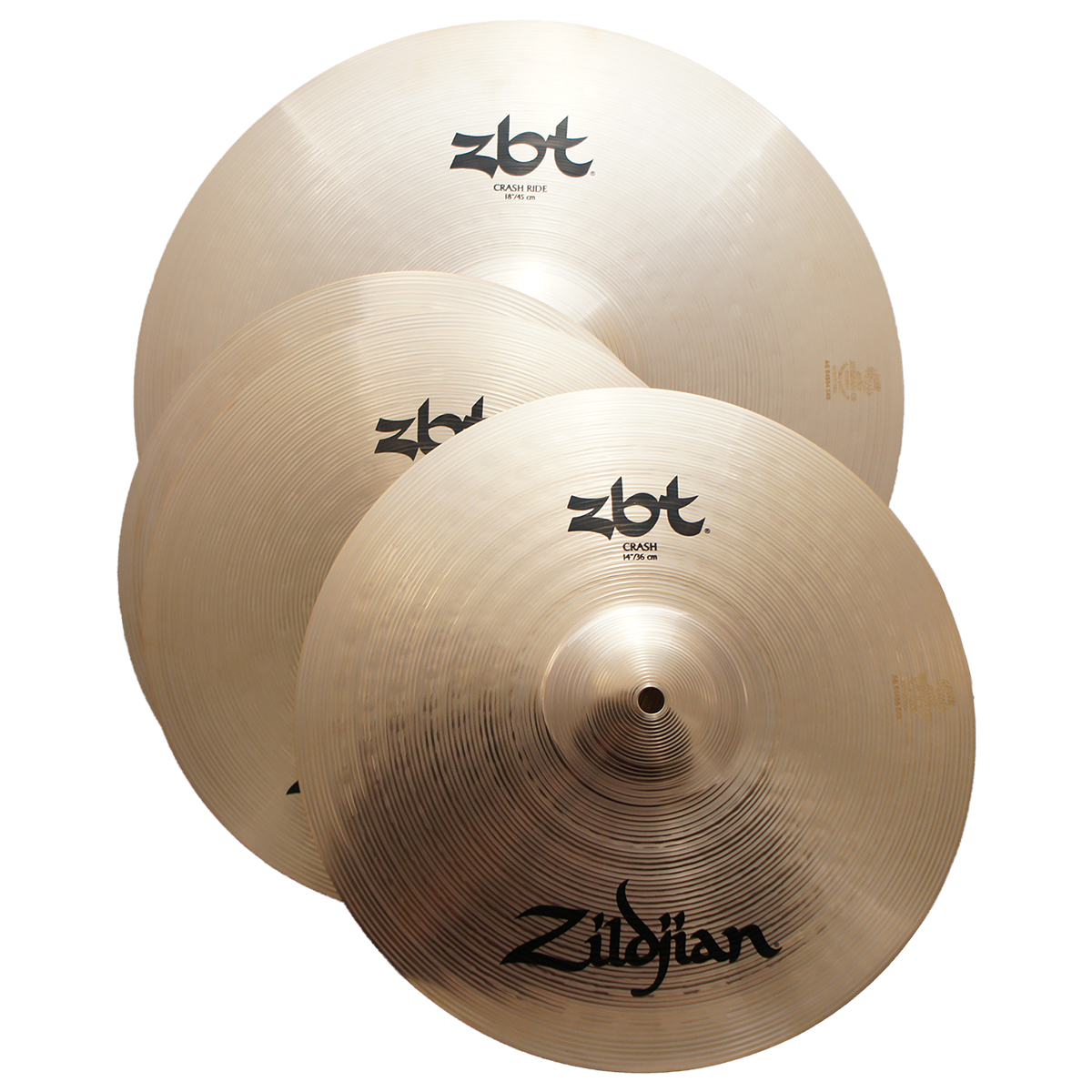 Zildjian ZBTS3P9 ZBT 3 Drumset Sheet Cymbals Pack Includes 13" HiHat