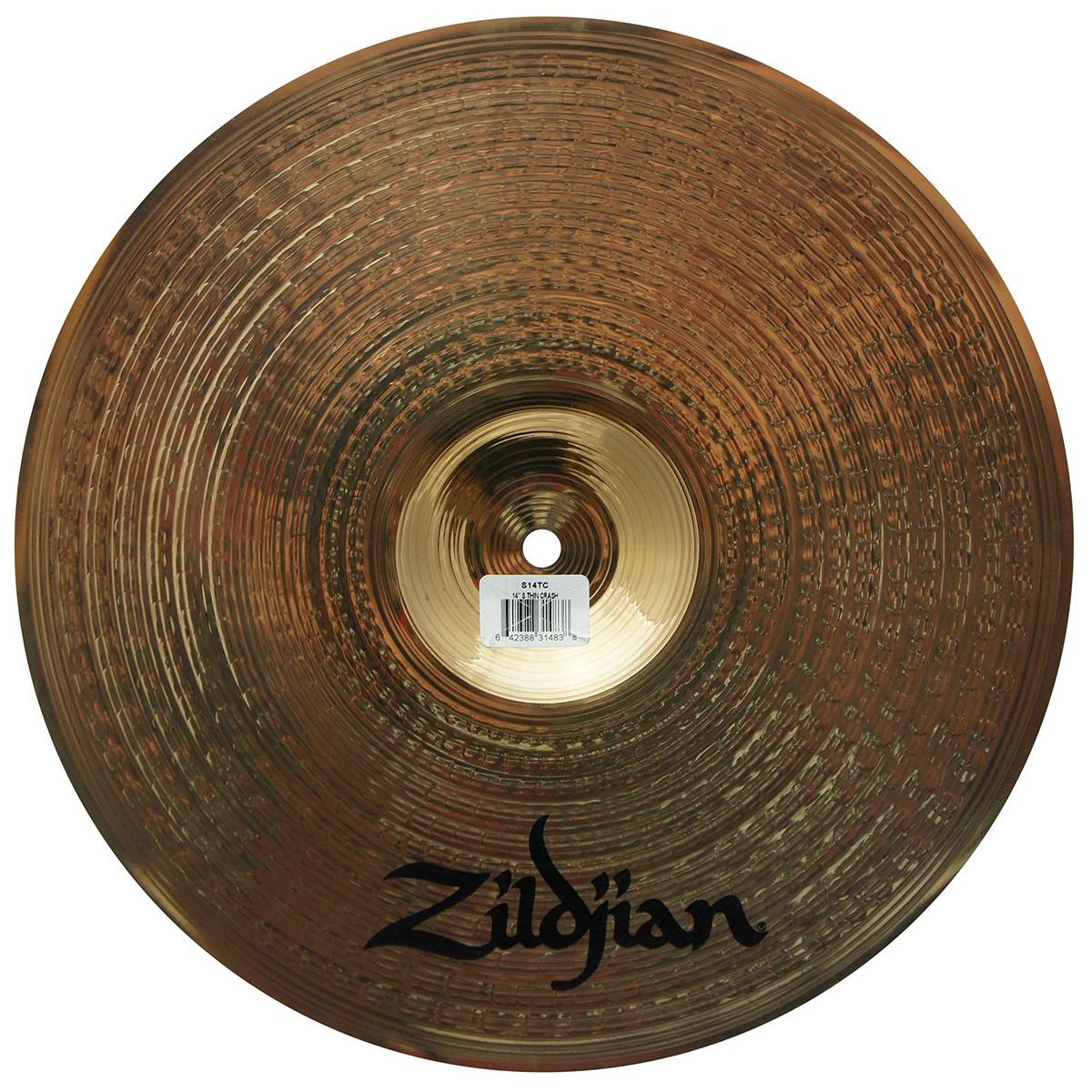Zildjian S14TC 14" S Family Thin Crash Cymbal w/ Balanced Frequency Response Brilliant...