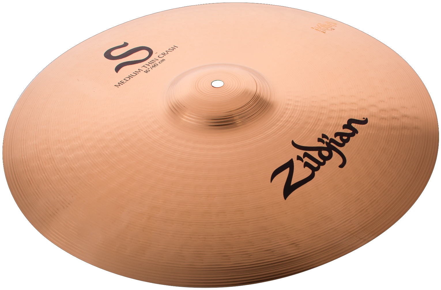 Zildjian S16MTC 16" S Family Medium Thin Crash Cymbal w/ Balanced Frequency Response Brilliant