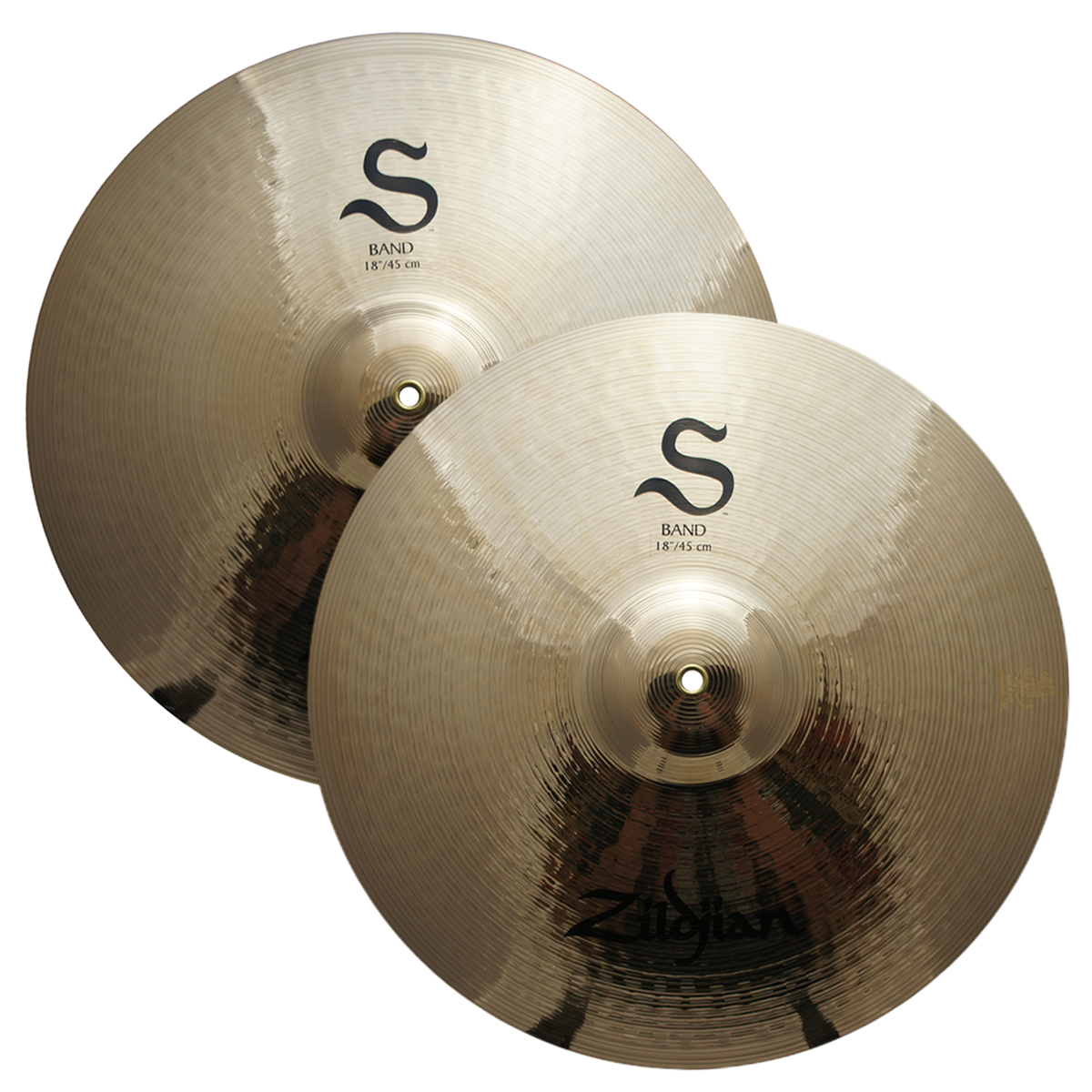 Zildjian S18BP 18" S Family Band One Hand Cymbal Pair w/ Balanced Frequency Response Brilliant...
