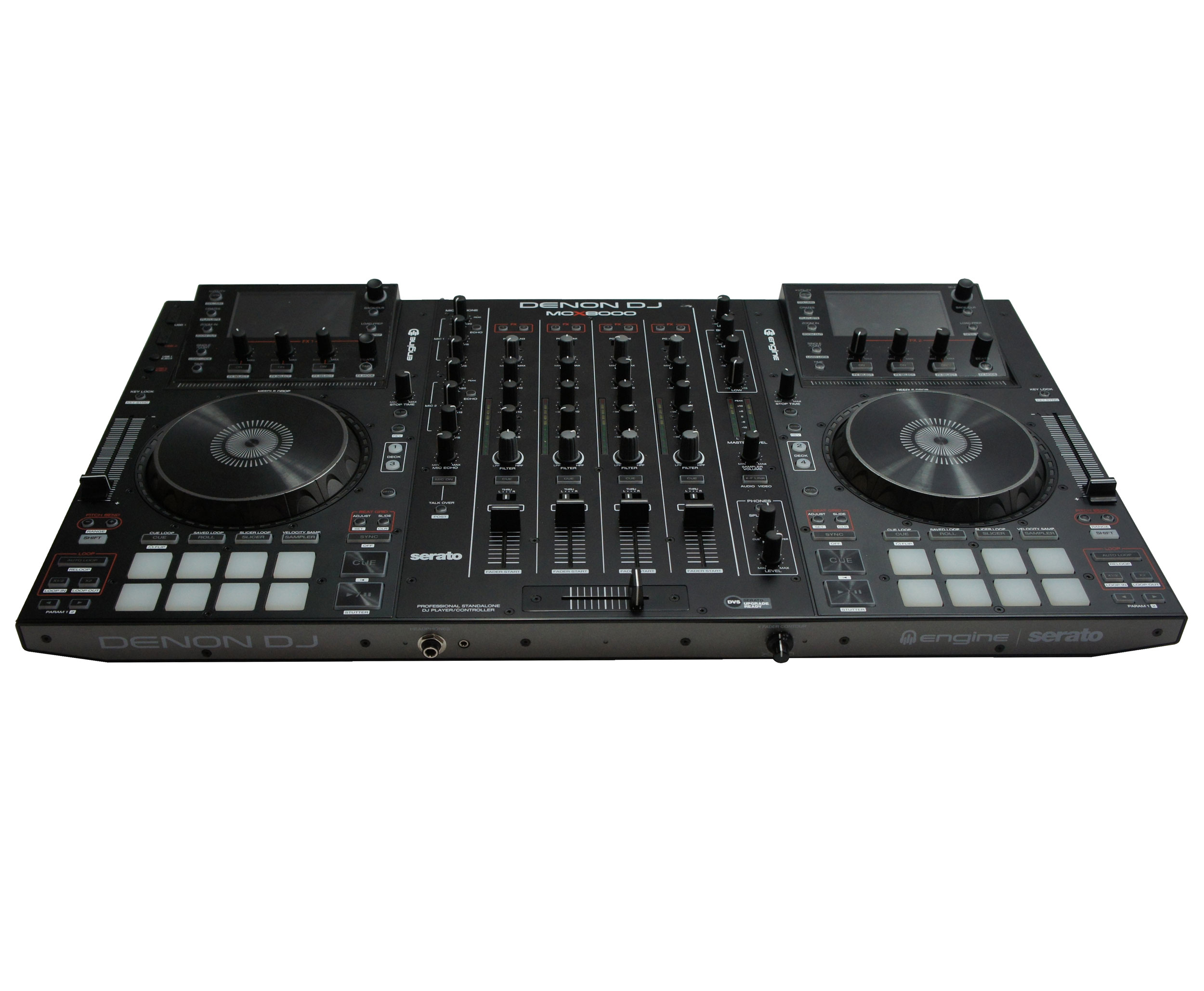 Denon MCX8000 DJ Serato 4 Deck Controller with USB Drives & DJ Engine Like New DEMO19MCX8000