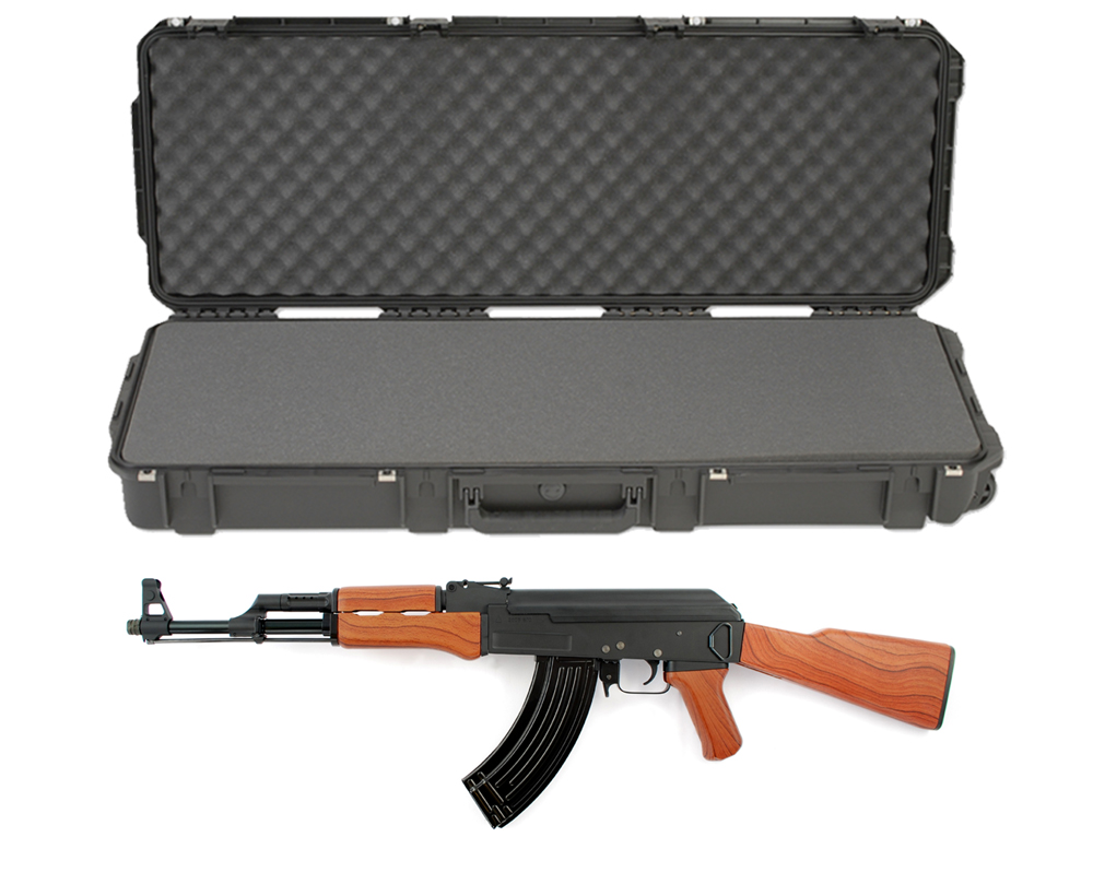 SKB 3I-4214-5B-L Waterproof Plastic 42.5" Gun Case for AK-47 Semi-Auto  Carbine Rife | RIFLE-CASE-1