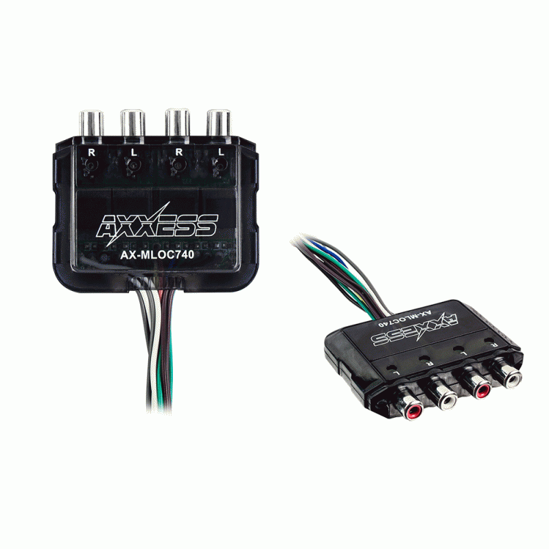 Axxess AX-MLOC740 4 Channel Mini Line Output Converter 80 Watts w/ Adjustable Gain