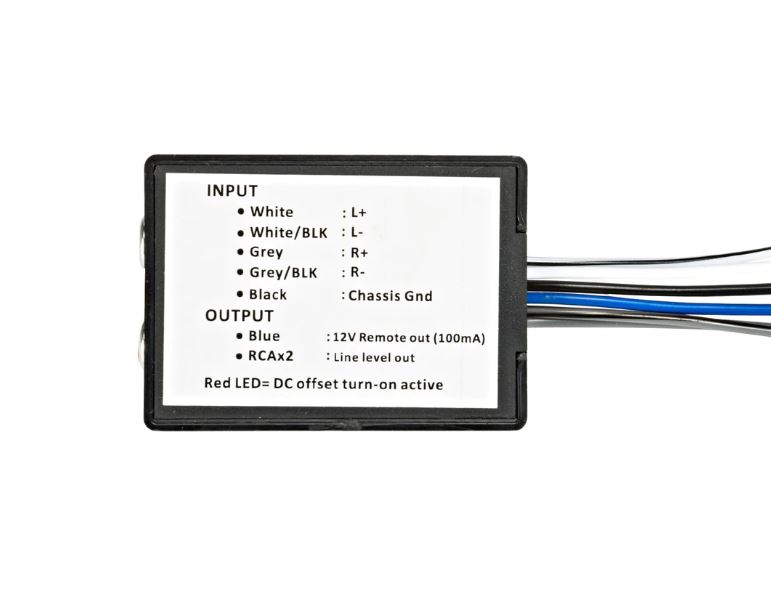 Kicker 46KISLOC2 Car Audio 2 Channel Line Output Converter w/ Remote ...