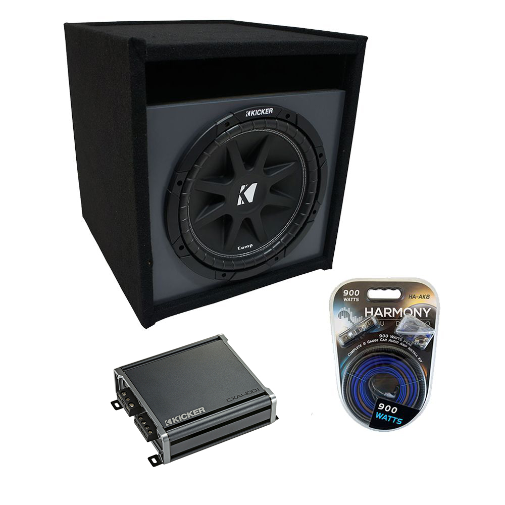 Universal Car Stereo Paintable Ported 10" Kicker Comp C10 Sub Box
