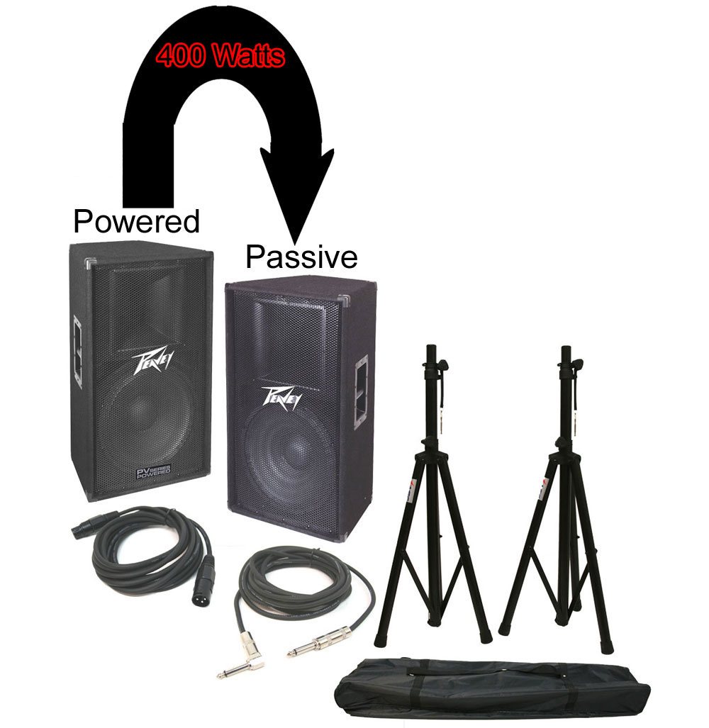 peavey powered pa speakers
