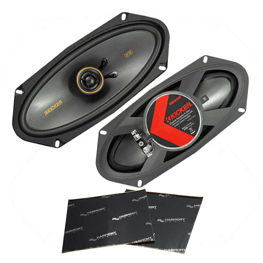 Kicker 47KSC41004 Car Audio 4x10" Coaxial 300W Peak Full Range Speakers KSC41004 Bundle with