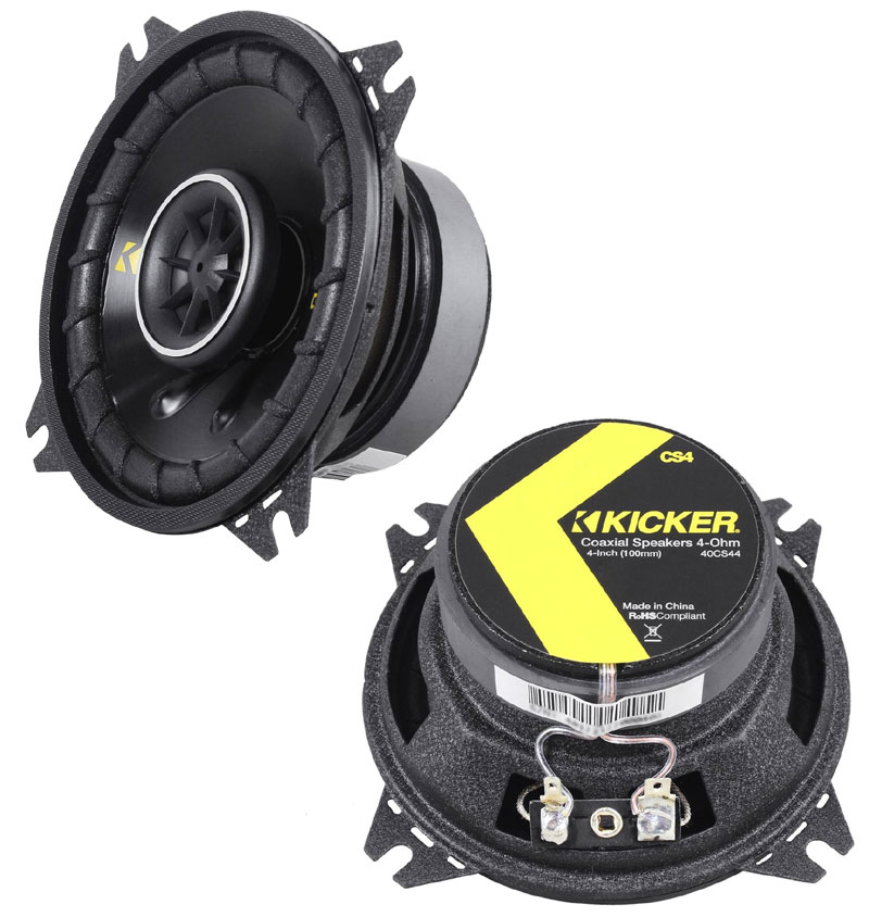 Kicker CS44 Car Stereo 4" Coaxial 150 Watt Full Range Pair Speakers