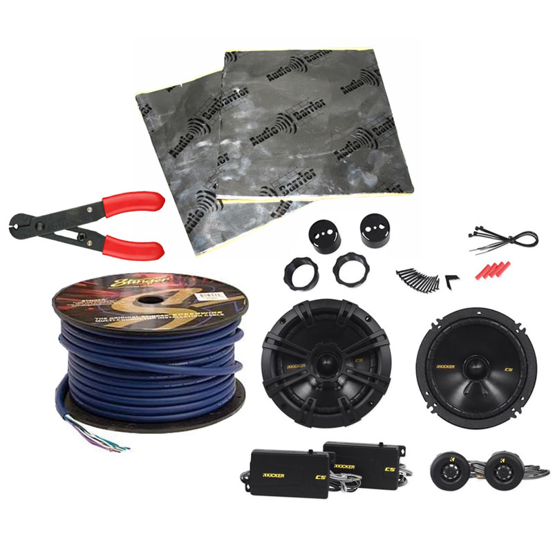 Kicker CSS674 Car Audio 6.75" Component 300 Watt Pair Speakers with