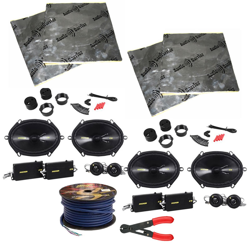 Kicker 2 CSS684 Car Audio 6x8 5x7 Component 225 Watt Pair Speakers 