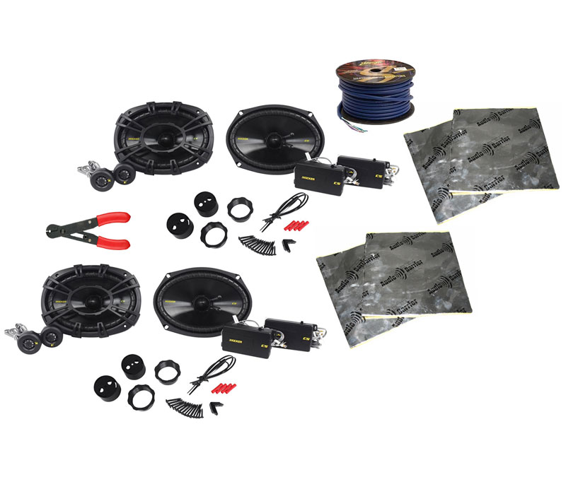 Kicker (2) CSS694 Car Audio 6x9" Component 450 Watt Pair Speakers with