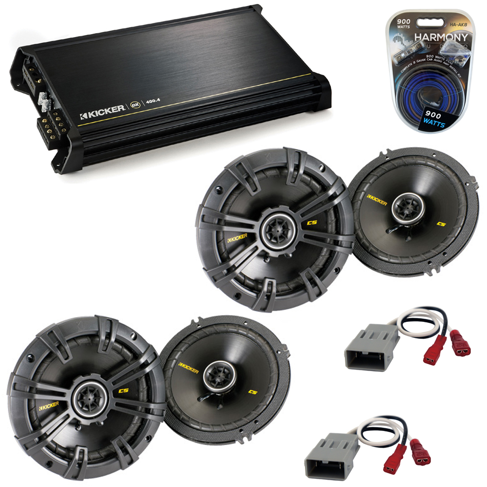 Honda Odyssey 95 04 Kicker Cs654 Replacement Speakers Package Dx400 4 Amplifier Ebay
