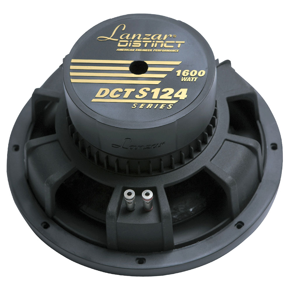 Lanzar DCTS124 DC Series 12" Sub Massive Butyl Rubber Surround 2.5 Inch Voice Coil 800 Watt RMS...