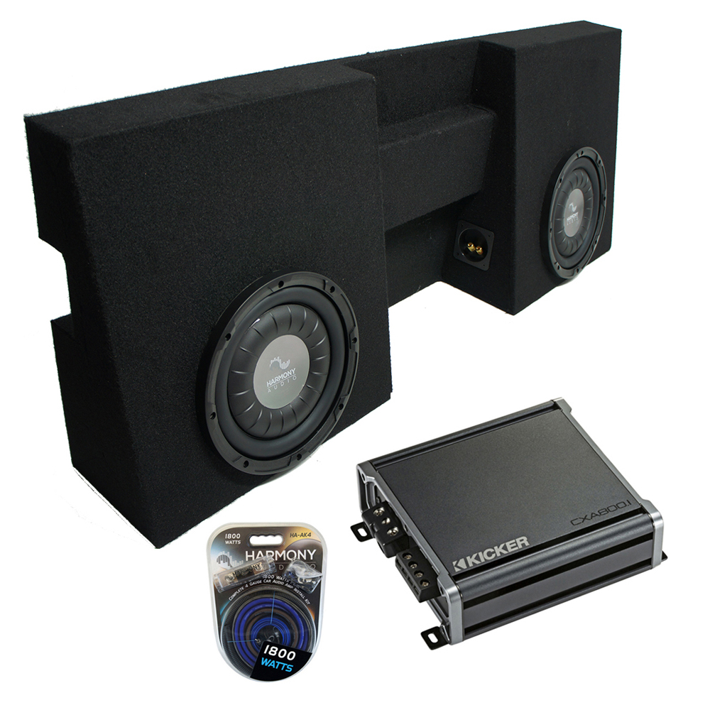 Compatible with 20052015 Toyota Double Cab Truck Harmony F104 Dual 10" Sub Box