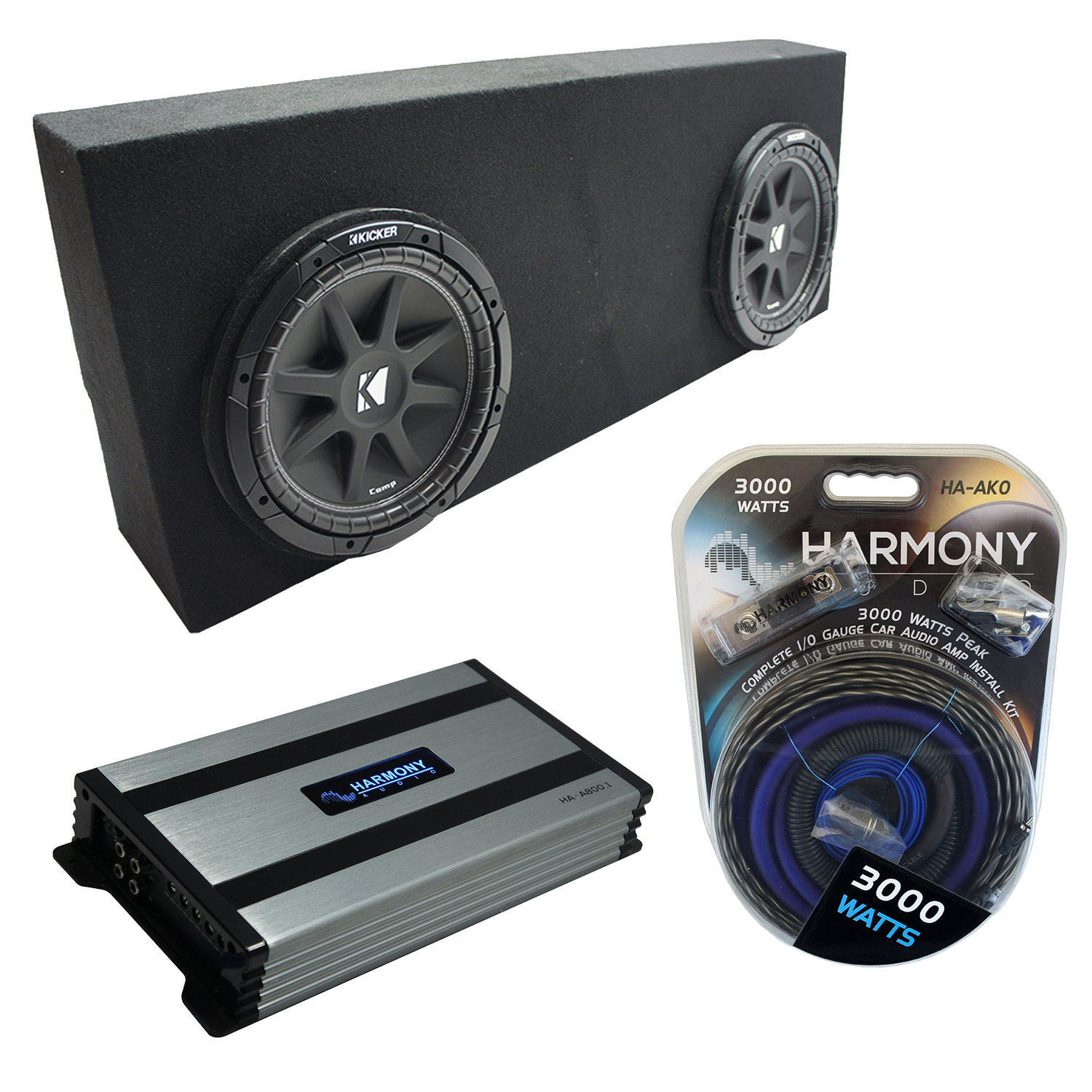 07-13 Toyota Tundra Crew Max Kicker Comp C10 Dual 10" Custom Sub Box HA