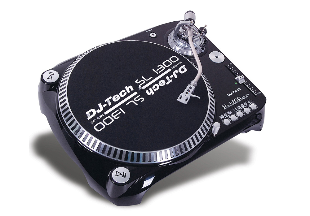 DJ Tech SLBD1000USB Professional Belt Drive Turntable with USB Output