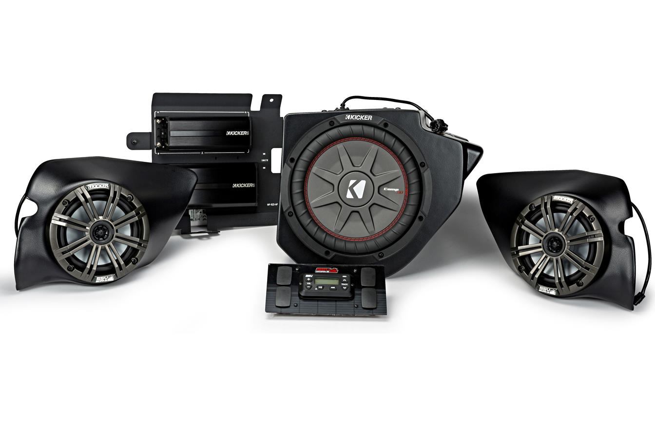 Kicker 44PRZ33 Polaris RZR 2014UP Front 6 1/2" Speaker Pods 10" Sub