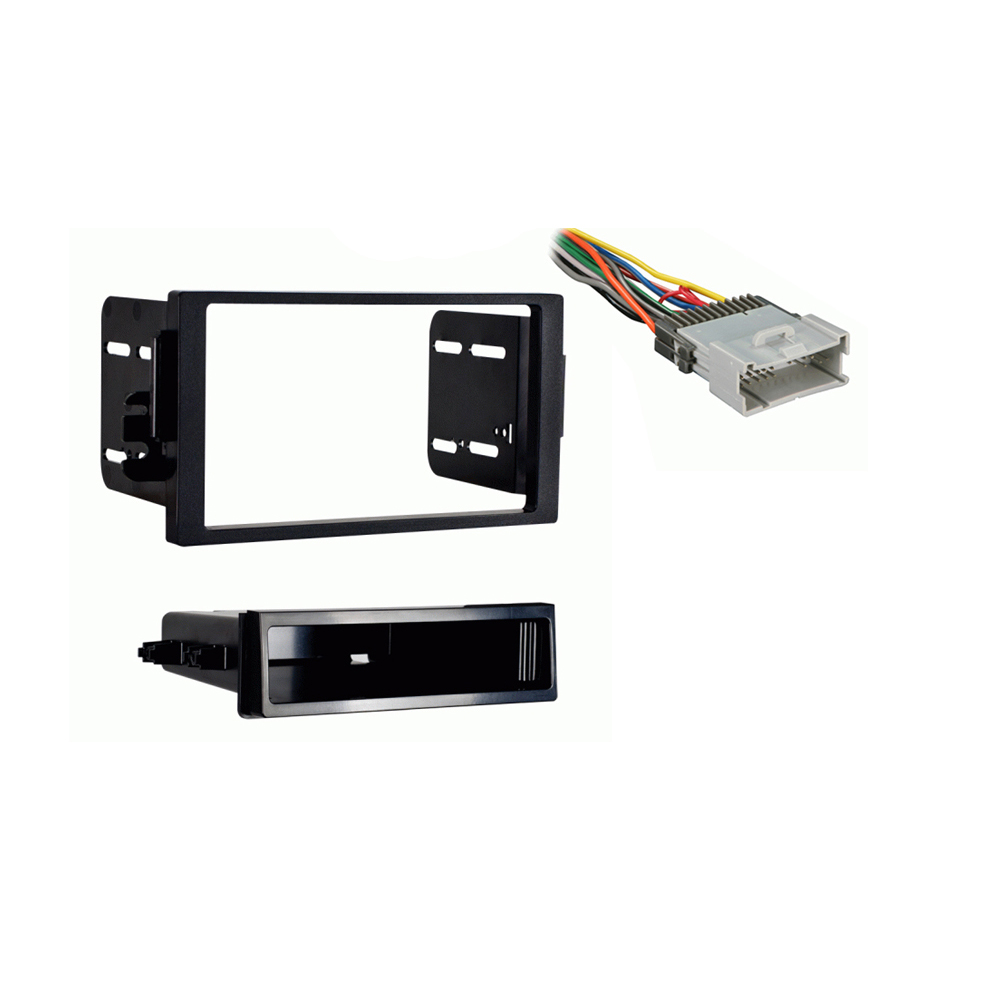 Saturn L Series 2000 2001 2002 2003 2004 2005 Single DIN Stereo Harness Radio Install Dash Kit Package