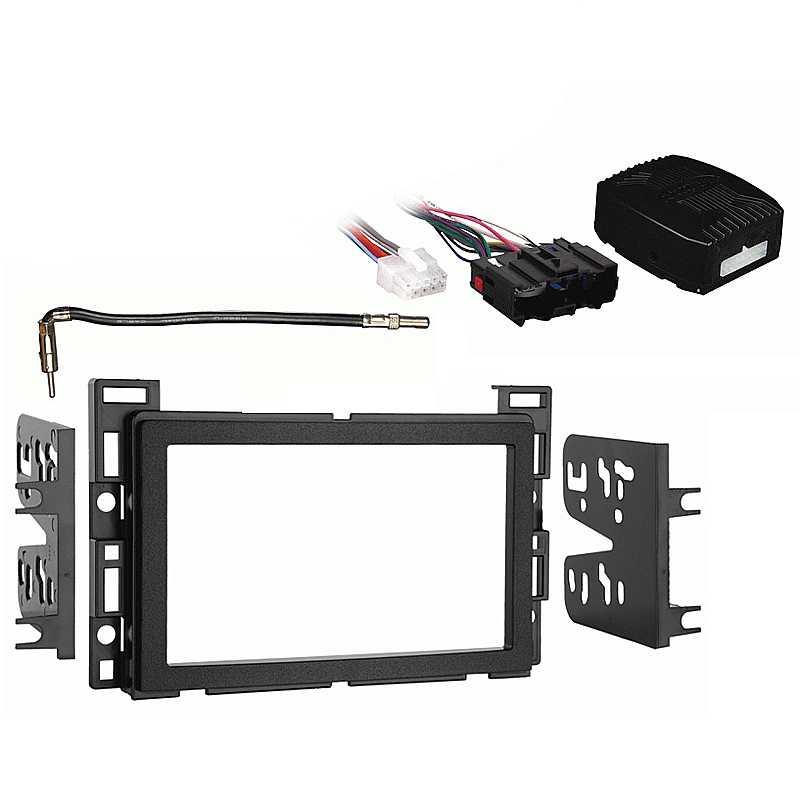 Saturn Vue 2006 2007 Double DIN Stereo Harness Radio Install Dash Kit Package