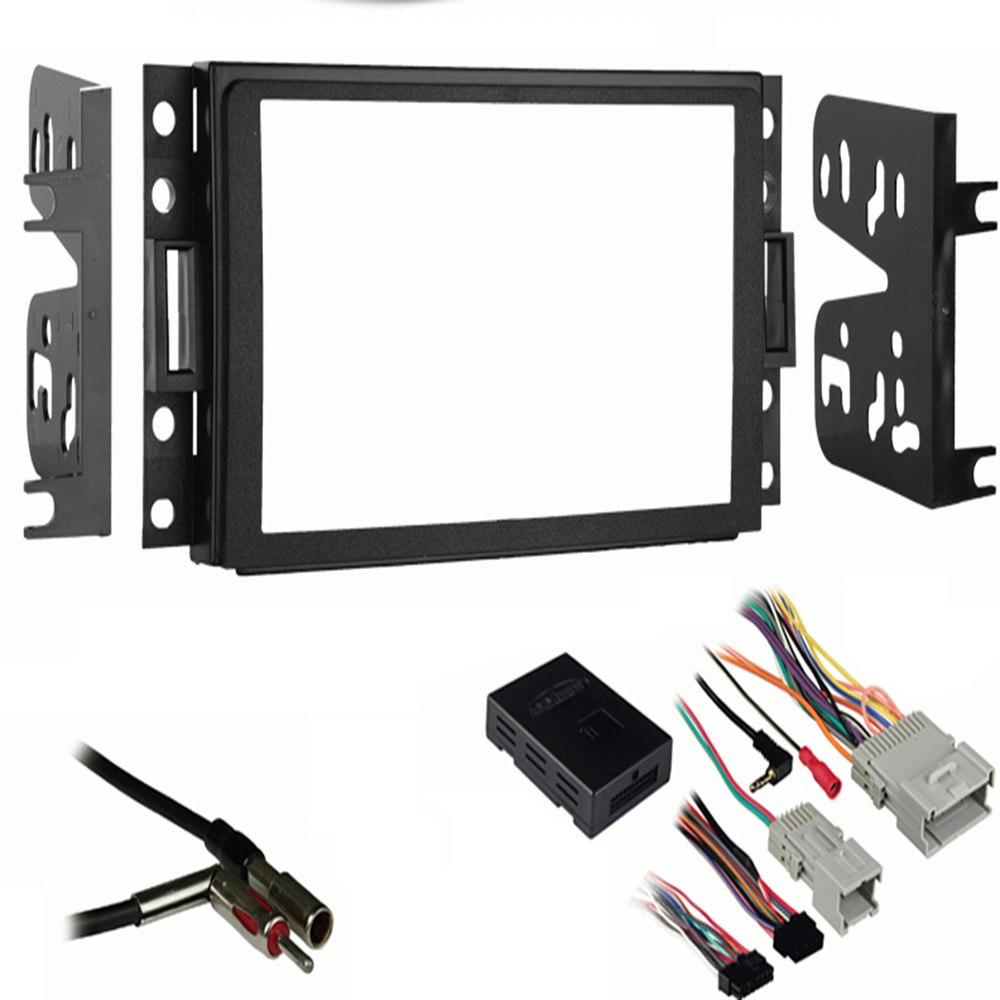 Hummer H3 2006 2007 2008 2009 2010 Double DIN Aftermarket Stereo Harness Radio Install Dash...