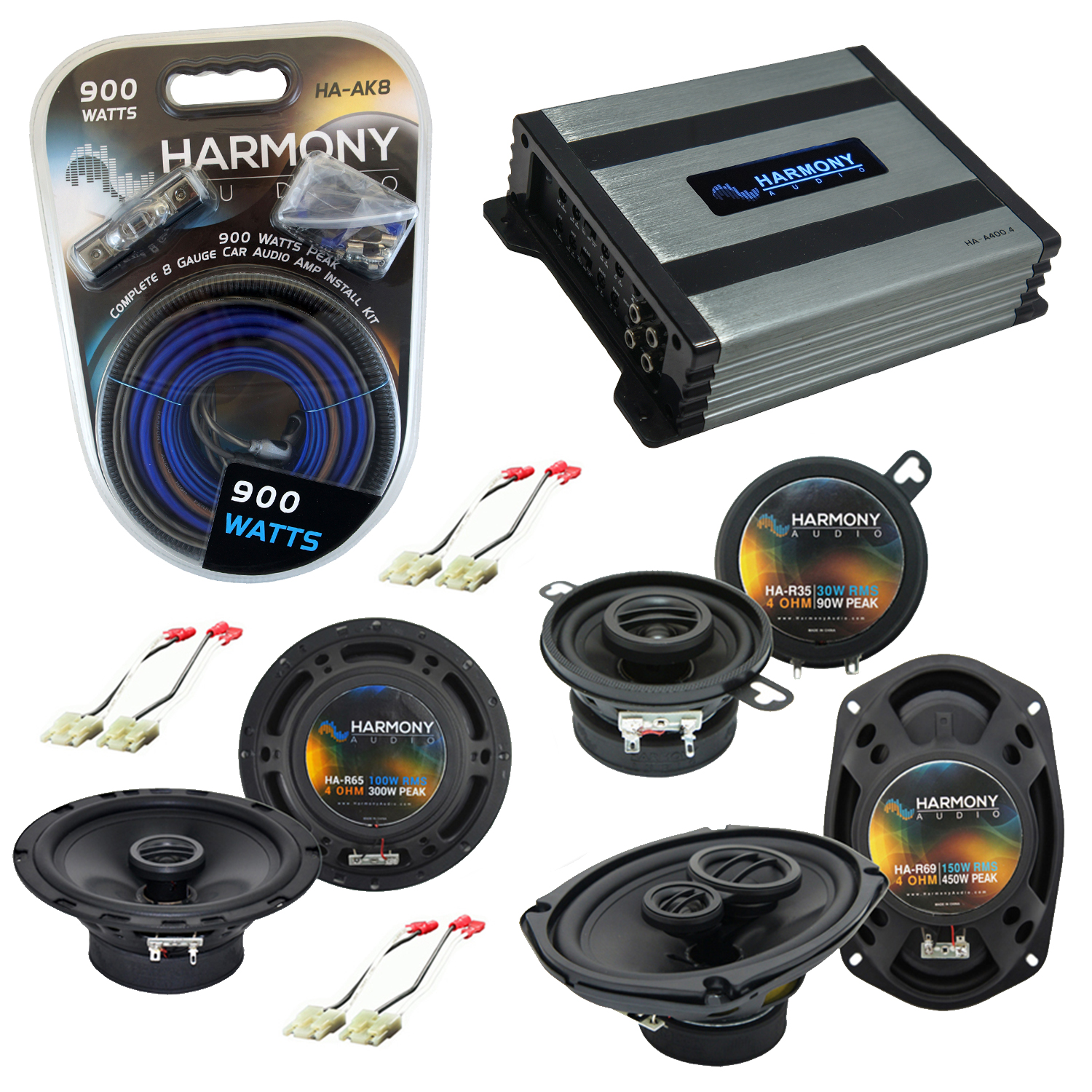 Jeep Grand Cherokee 9904 OEM Speaker Replacement Harmony Upgrade HAA400.4 Amp eBay