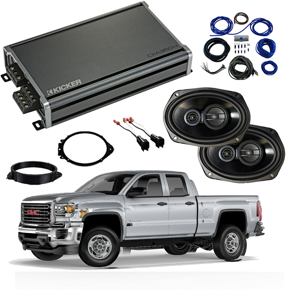 Fits GMC Sierra 2500HD 3500HD Regular 14-18 Factory Speaker Upgrade R69 CXA360.4 713034088523 | eBay