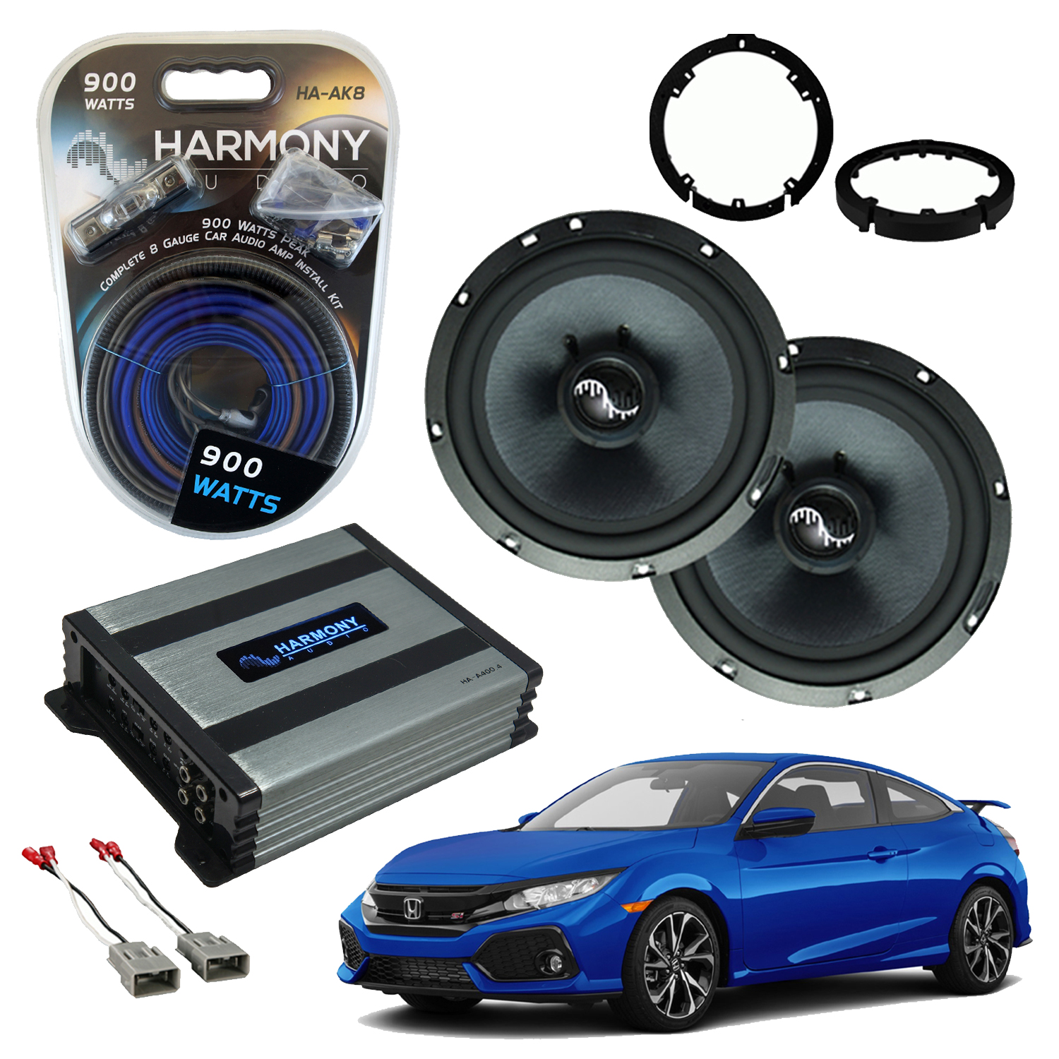 Honda Civic 20162019 Premium Speaker Upgrade Package Harmony C65 HA