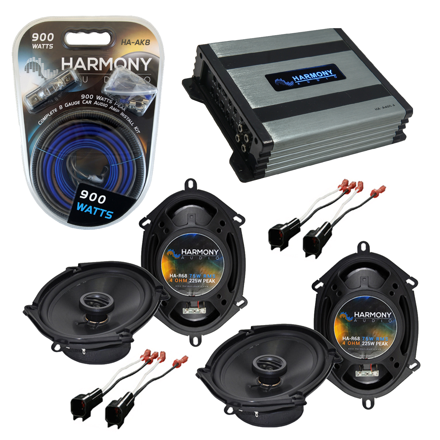 Ford Focus w/ Blaupunkt Radio 03-04 Speaker Upgrade Harmony R68