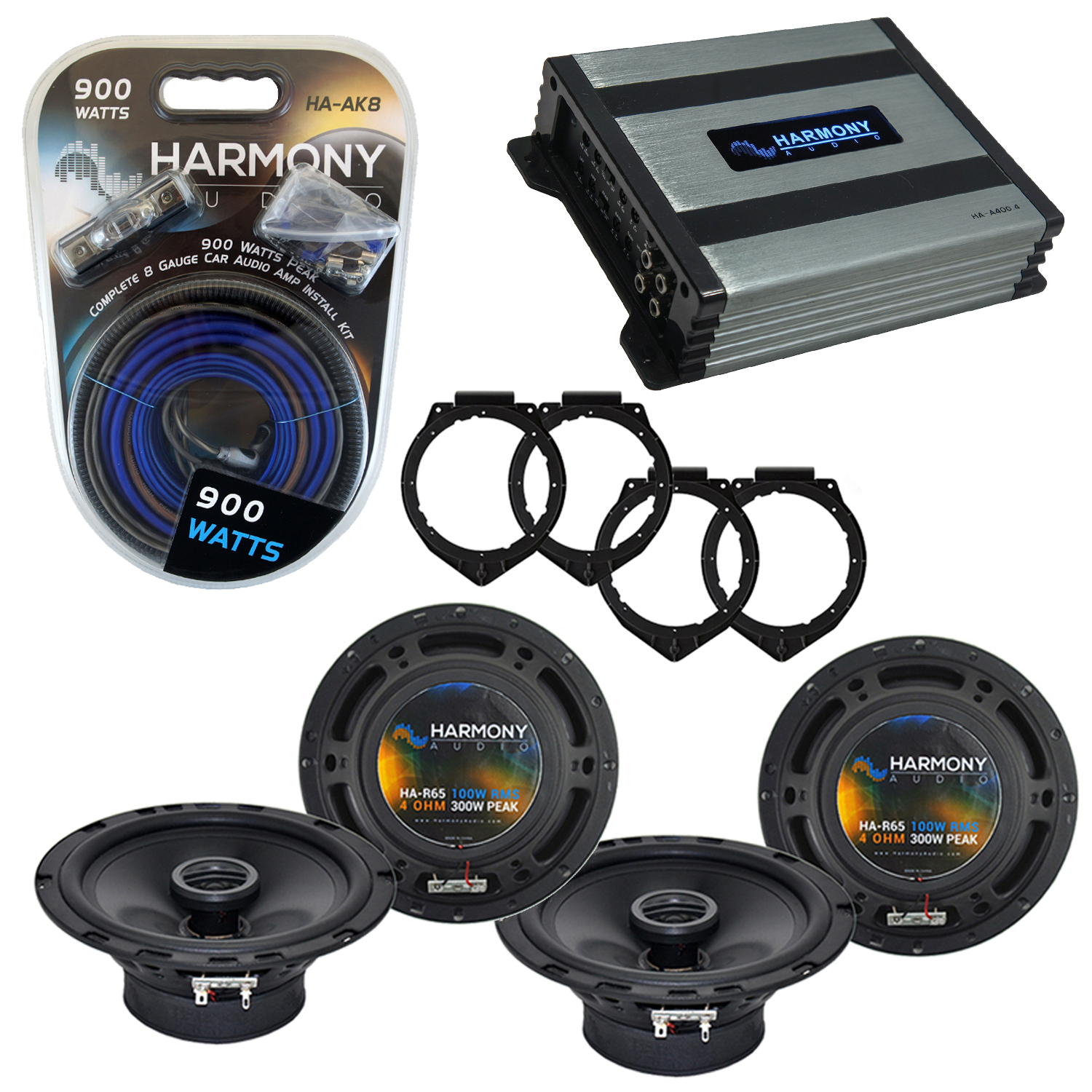 GMC Acadia 2007-2017 Factory Speaker Replacement Harmony (2) R65 & HA-A400.4 Amp | eBay