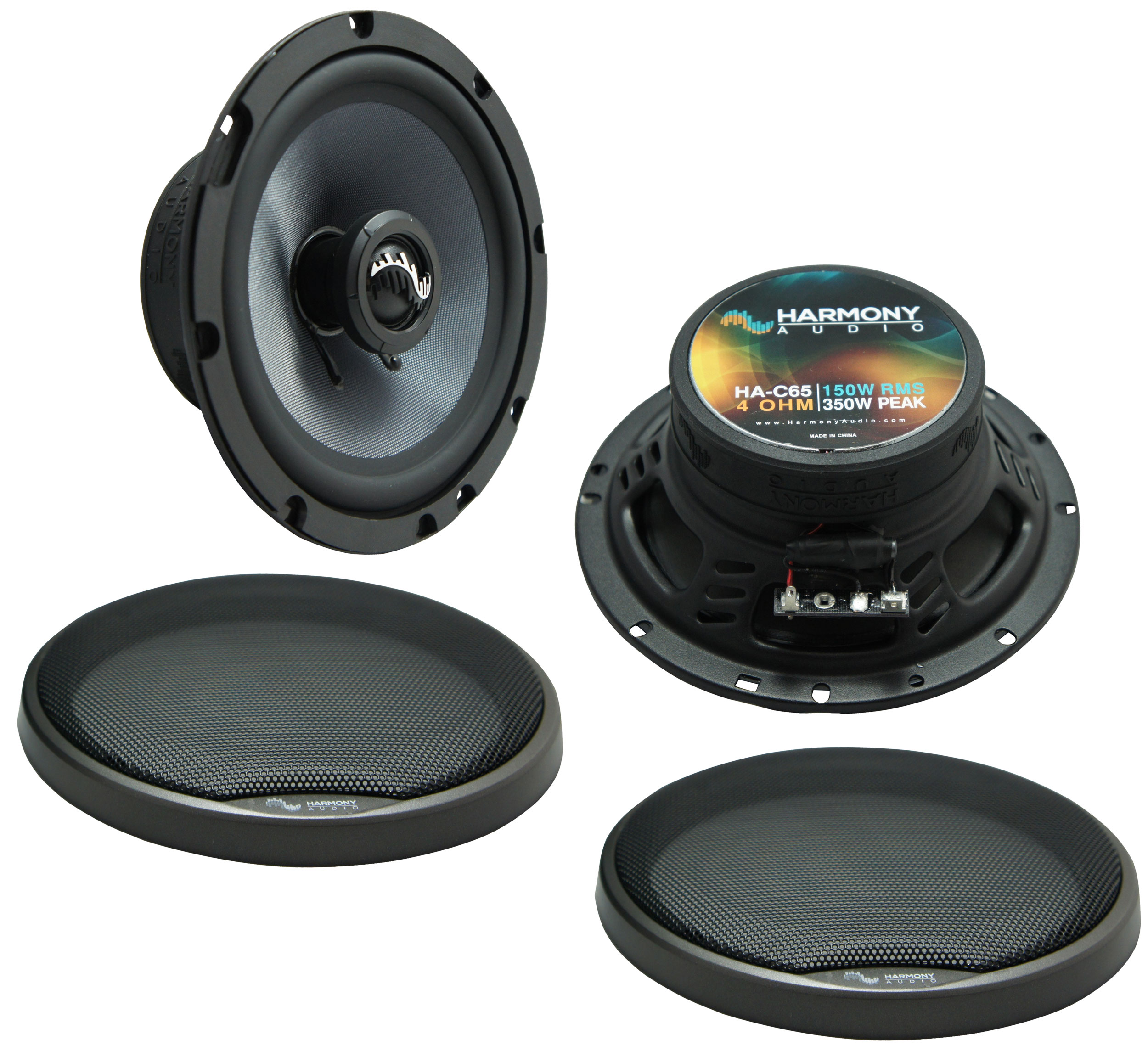 Harmony Master HA-R65 6.5" 100W Speakers For Chevy Silverado 1999-2007 Rear Doors
