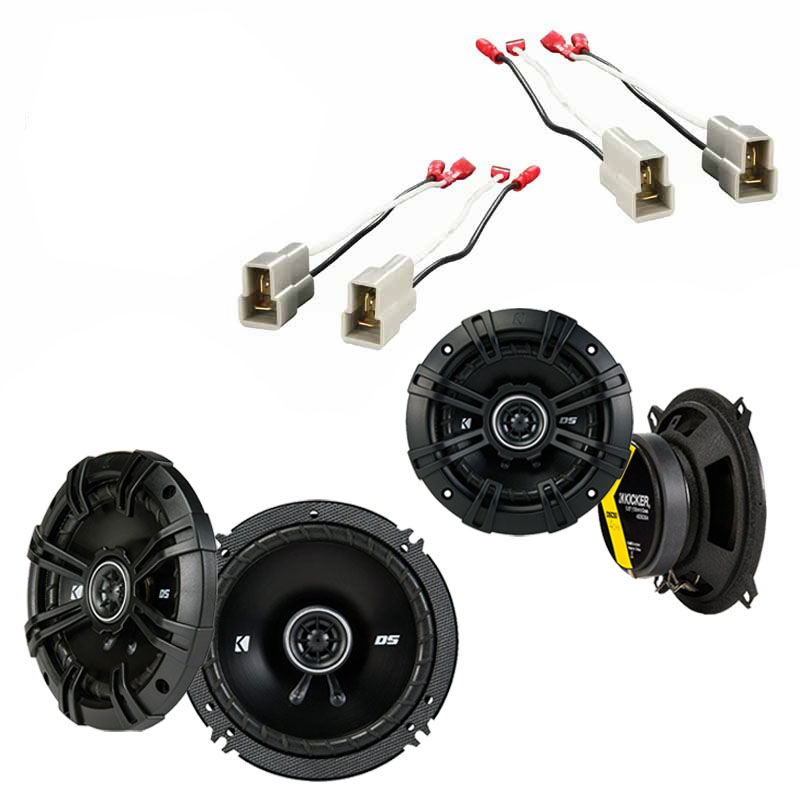 Kicker DS Series 6.5" Speaker Upgrade Kit For Chevrolet Silverado 1999-2006 - Pair With Harness