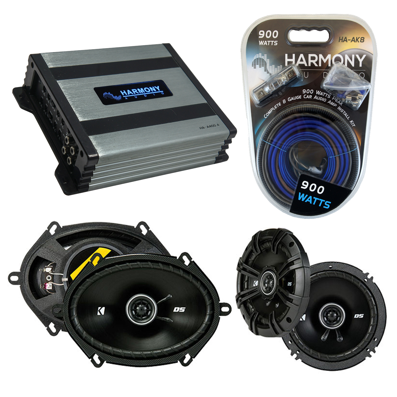 Fits Ford Bronco (Full Size) 19731984 Upgrade Kicker DSC65 DSC68 HAA400.4 Amp eBay