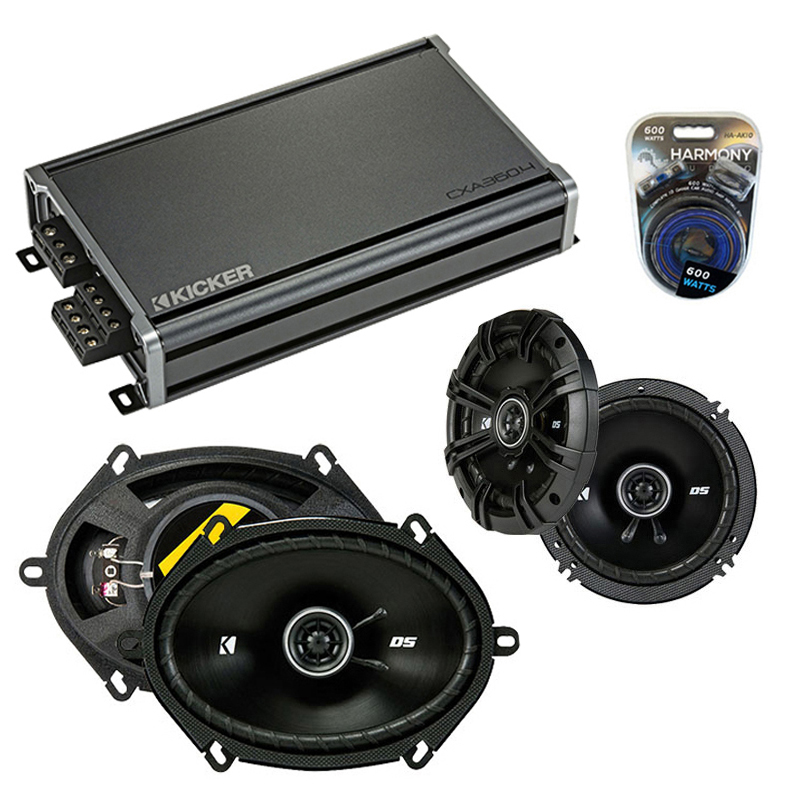 Compatible with Ford Bronco II 19891990 Speaker Replacement Kicker DSC65 DSC68 & CXA360.4 Amp