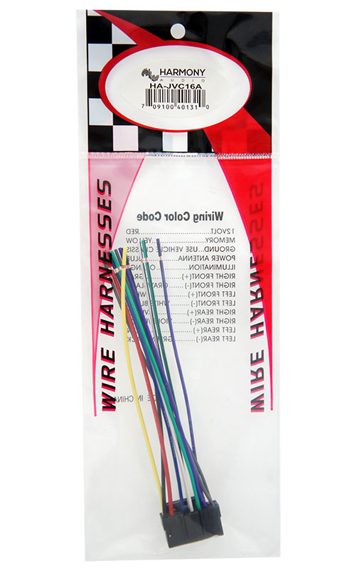JVC KDR210 Aftermarket Stereo Radio Receiver Replacement Wire Harness