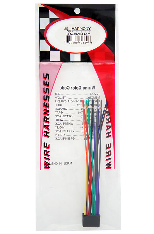 Pioneer DEHP790BT Aftermarket Stereo Radio Receiver Replacement Wire Harness Cable HAPION16C13