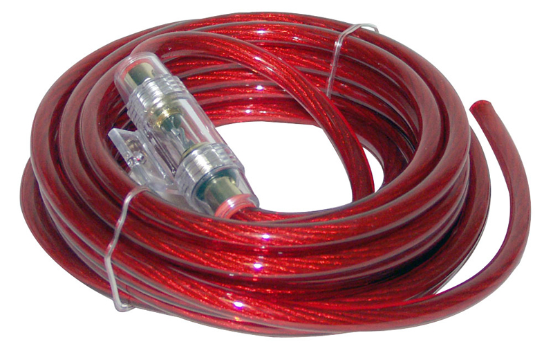 Lanzar LQ44 Contaq 4 Gauge 20' Power Cable & In-Line Fuse Kit - LQ44