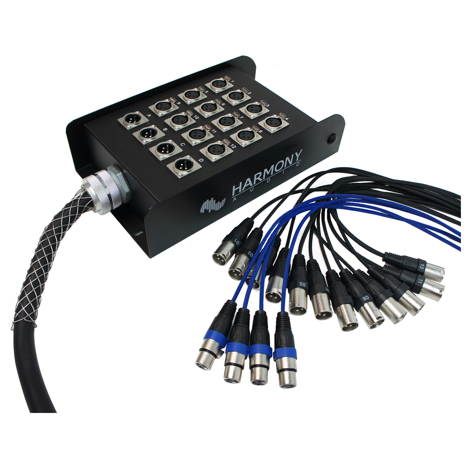 Harmony Audio Ha-sb2450 Canale Cavo XLR Snake Pro Stage Box 24 – 50 Piedi (20 Send, 4 Resi - Foto 7