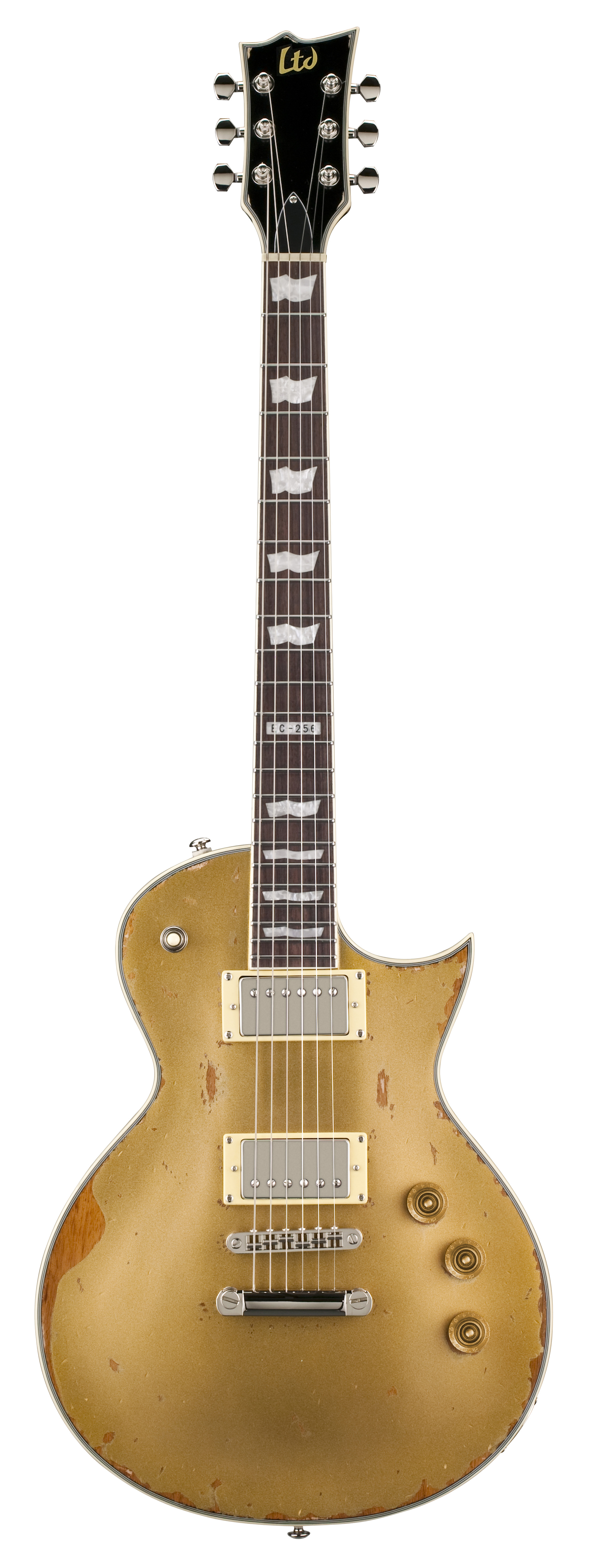 ESP LTD EC256 DISTRESSED Series Electric Guitar Aged Vintage Gold