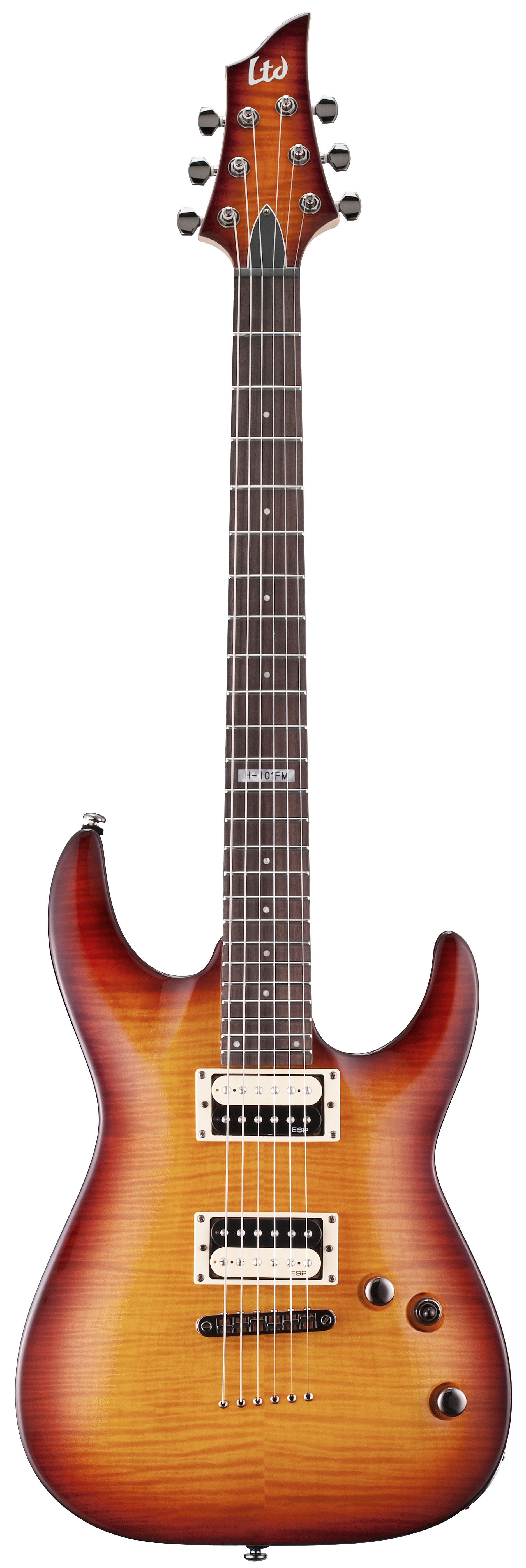 ESP LTD H101 FM HSeries Electric Guitar Amber Sunburst Finish