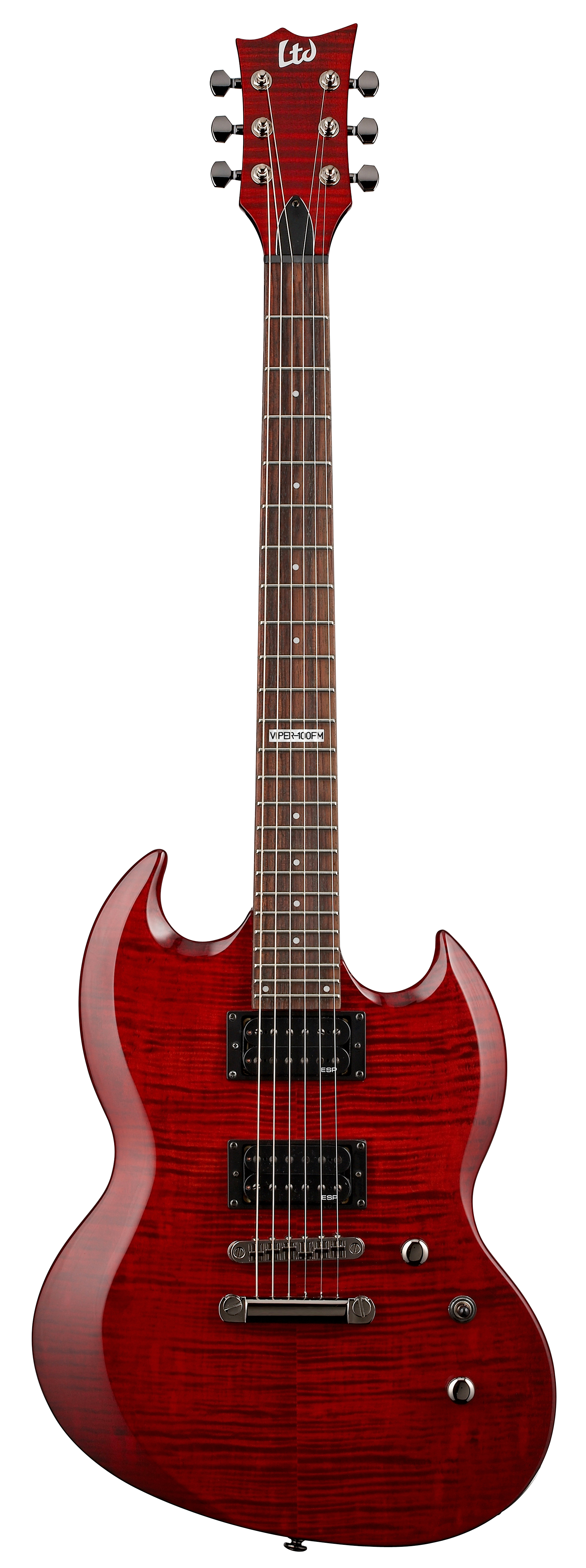 ESP LTD Viper100FM Electric Guitar in SeeThrough Black Cherry
